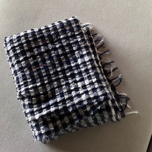 Oversized JCrew Cotton Gingham Wrap